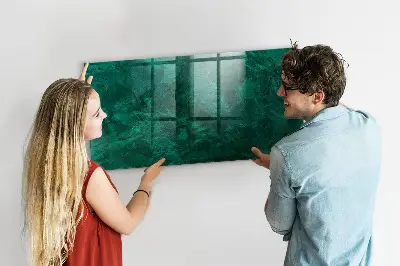 Beschreibbare magnettafel küche Smaragdwand