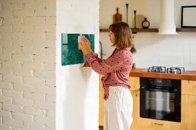 Beschreibbare magnettafel küche Smaragdwand