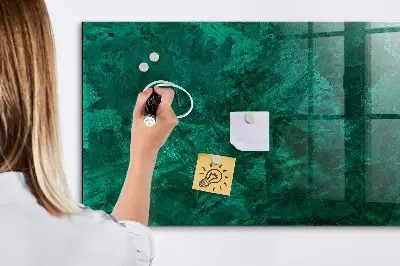 Beschreibbare magnettafel küche Smaragdwand
