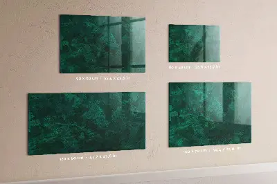 Beschreibbare magnettafel küche Smaragdwand