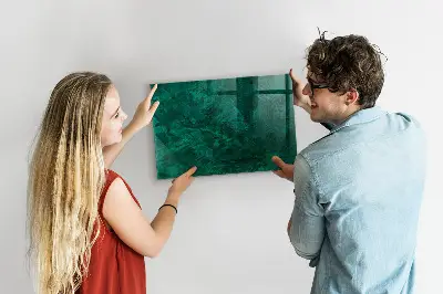 Beschreibbare magnettafel küche Smaragdwand