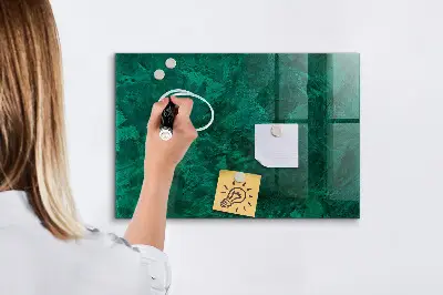Beschreibbare magnettafel küche Smaragdwand