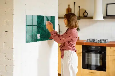 Beschreibbare magnettafel küche Smaragdwand