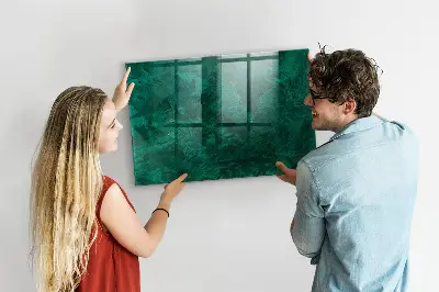 Beschreibbare magnettafel küche Smaragdwand