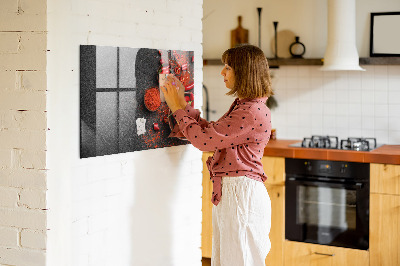 Beschreibbare magnettafel küche Rote Paprika