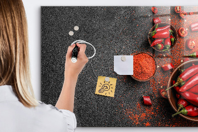 Beschreibbare magnettafel küche Rote Paprika