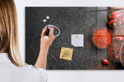 Beschreibbare magnettafel küche Rote Paprika