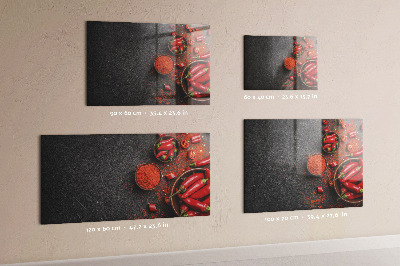 Beschreibbare magnettafel küche Rote Paprika