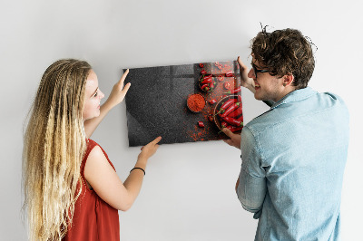 Beschreibbare magnettafel küche Rote Paprika
