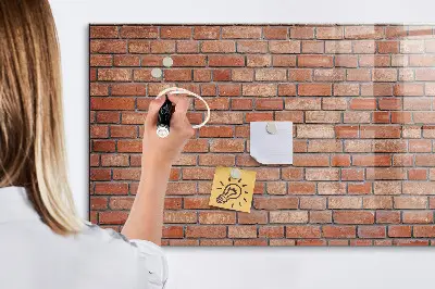 Beschreibbare magnettafel küche Ziegelmauer