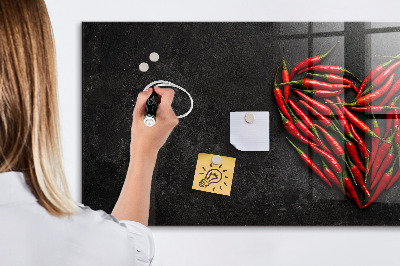 Magnettafel Herz aus Paprika