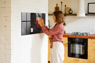 Magnettafel Herz aus Paprika