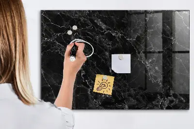 Beschreibbare magnettafel küche Dunkler Marmor