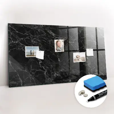 Beschreibbare magnettafel küche Dunkler Marmor