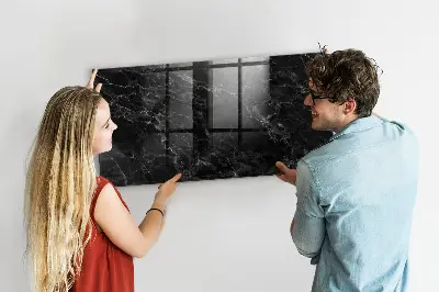 Beschreibbare magnettafel küche Dunkler Marmor