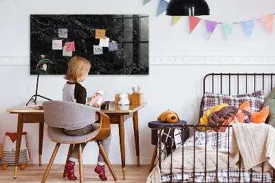 Beschreibbare magnettafel küche Dunkler Marmor