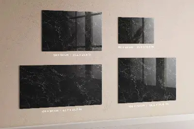 Beschreibbare magnettafel küche Dunkler Marmor
