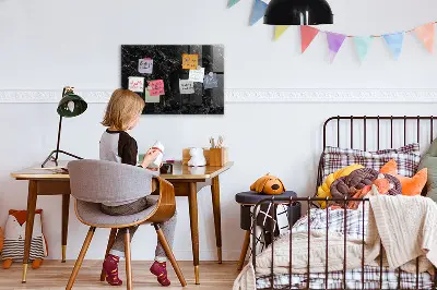 Beschreibbare magnettafel küche Dunkler Marmor