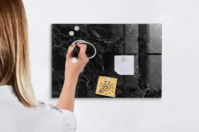 Beschreibbare magnettafel küche Dunkler Marmor