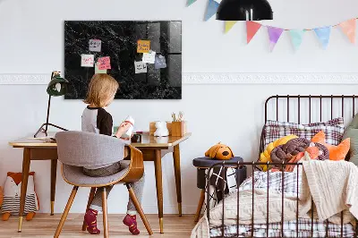 Beschreibbare magnettafel küche Dunkler Marmor