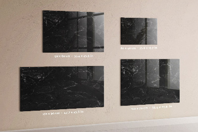 Schreib magnettafel Schwarzer Marmor