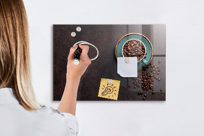 Beschreibbare magnettafel küche Eine Tasse Kaffee