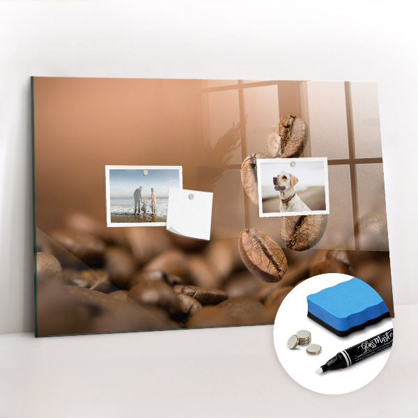 Beschreibbare magnettafel küche Kaffeebohnen