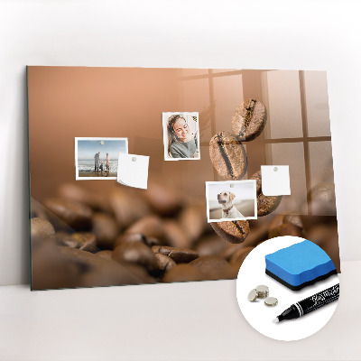 Beschreibbare magnettafel küche Kaffeebohnen