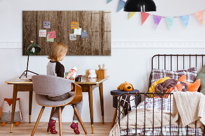 Schreib magnettafel Dunkles Holz