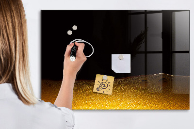 Beschreibbare magnettafel küche Orangensaft