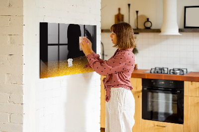 Magnettafel mit Magneten Orangensaft