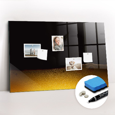 Beschreibbare magnettafel küche Orangensaft