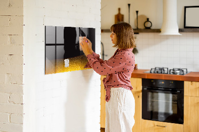 Beschreibbare magnettafel küche Orangensaft