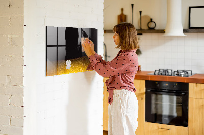 Magnettafel mit Magneten Orangensaft