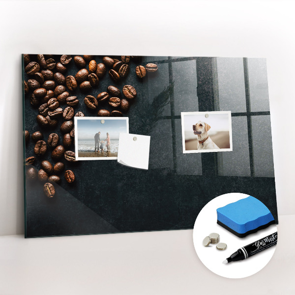 Schreib magnettafel Kaffeebohnen