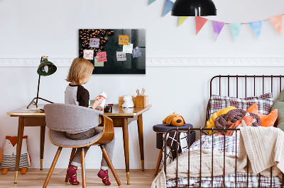 Schreib magnettafel Kaffeebohnen