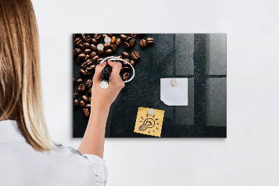 Schreib magnettafel Kaffeebohnen