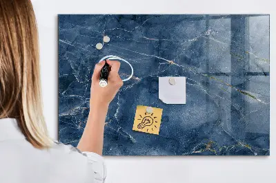 Beschreibbare magnettafel küche Eleganter Marmor