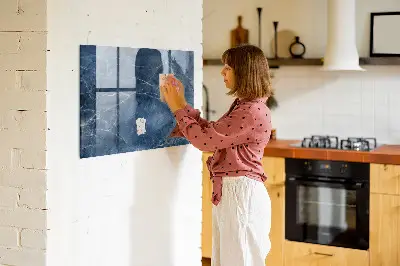 Beschreibbare magnettafel küche Eleganter Marmor