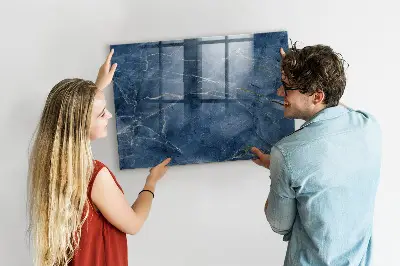 Beschreibbare magnettafel küche Eleganter Marmor