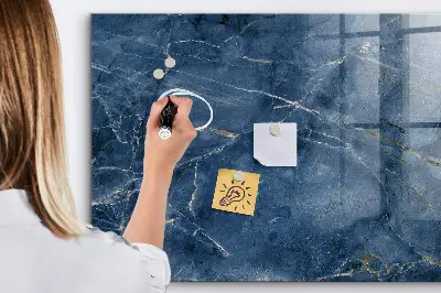 Beschreibbare magnettafel küche Eleganter Marmor