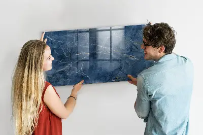 Beschreibbare magnettafel küche Eleganter Marmor