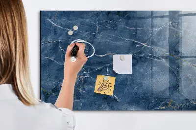 Beschreibbare magnettafel küche Eleganter Marmor
