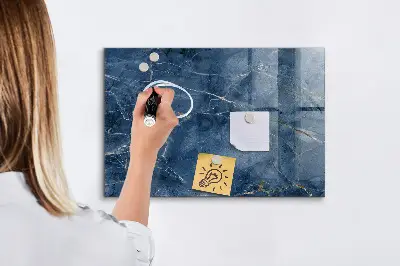 Beschreibbare magnettafel küche Eleganter Marmor