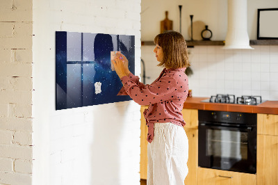 Magnetische, trocken abwischbare Tafel Dunkle Himmelssterne