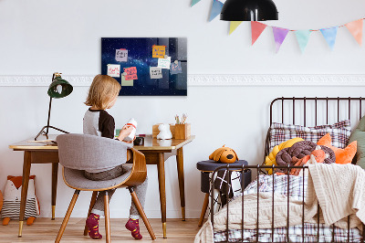 Magnetische, trocken abwischbare Tafel Dunkle Himmelssterne