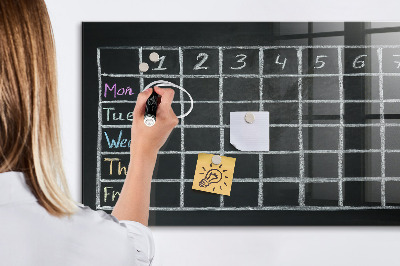 Magnettafel Unterrichtsplan