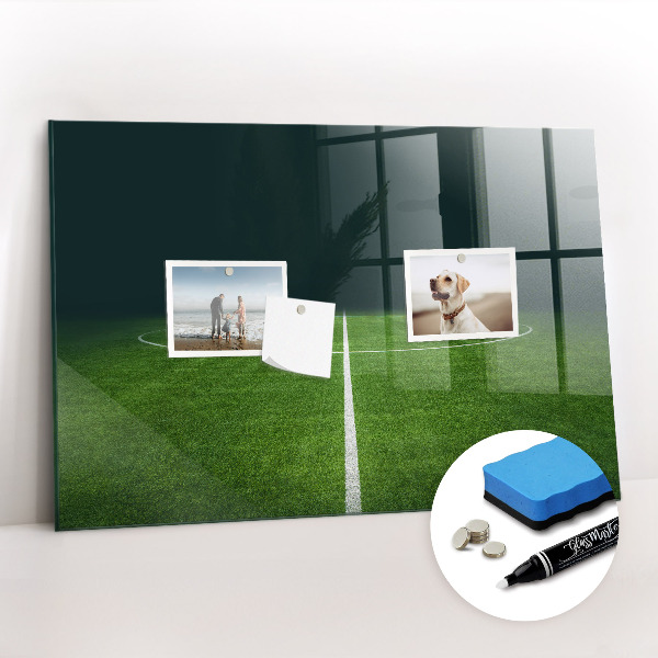 Beschreibbare magnettafel küche Fußballplatz