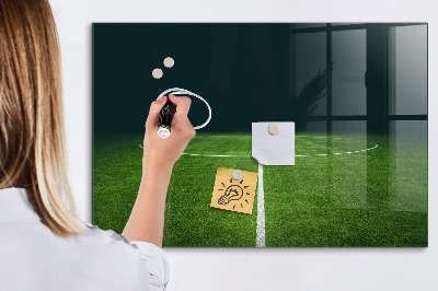 Beschreibbare magnettafel küche Fußballplatz