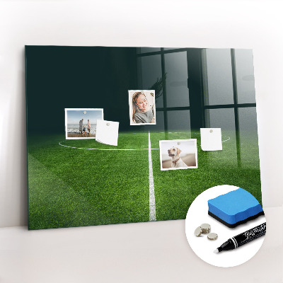 Beschreibbare magnettafel küche Fußballplatz
